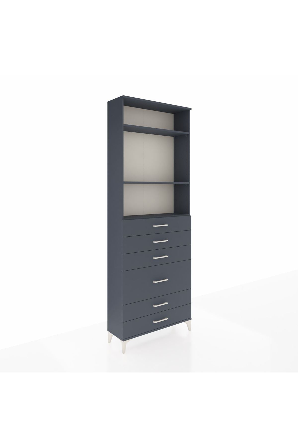 Arges Dolap 3 Raflı 6 Çekmeceli 2 Kapaklı 88x30x243 - S33M066V5A