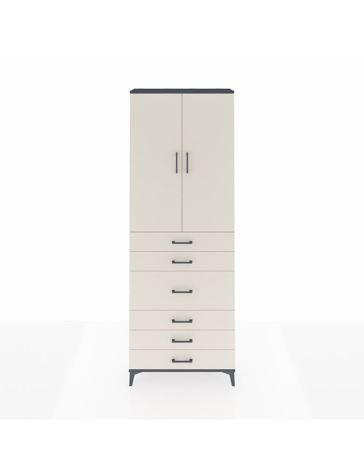 Arges Dolap 4 Raflı 4 Çekmeceli 2 Kapaklı 88x30x243 - S33M067V4A