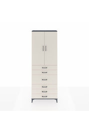 Arges Dolap 4 Raflı 4 Çekmeceli 2 Kapaklı 88x30x243 - S33M067V4A