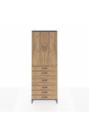 Arges Dolap 4 Raflı 4 Çekmeceli 2 Kapaklı 88x30x243 - S33M067V6A