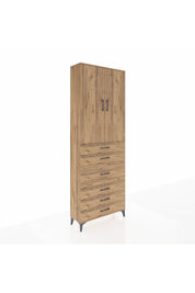 Arges Dolap 4 Raflı 4 Çekmeceli 2 Kapaklı 88x30x243 - S33M067V9A