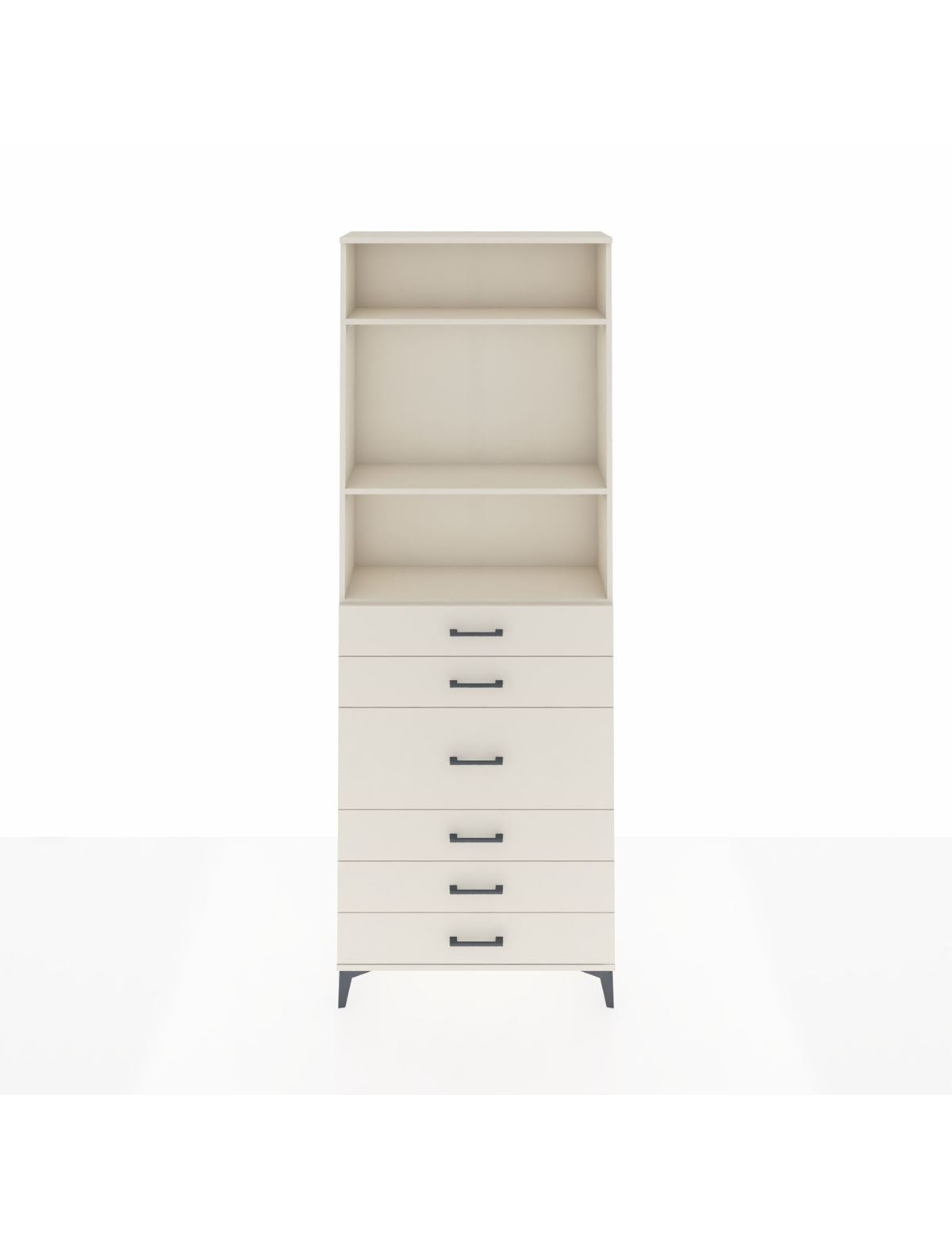 Arges Dolap 3 Raflı 7 Çekmeceli 2 Kapaklı 88x30x243 - S33M068V1A