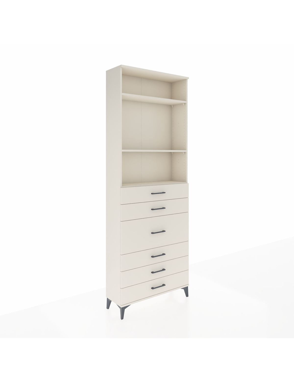 Arges Dolap 3 Raflı 7 Çekmeceli 2 Kapaklı 88x30x243 - S33M068V1A