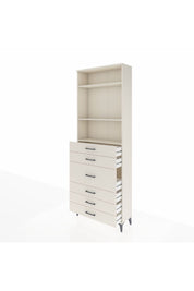 Arges Dolap 3 Raflı 7 Çekmeceli 2 Kapaklı 88x30x243 - S33M068V1A
