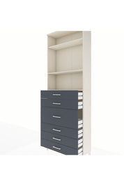 Arges Dolap 3 Raflı 7 Çekmeceli 2 Kapaklı 88x30x243 - S33M068V2A