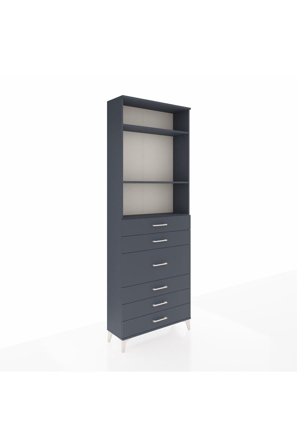 Arges Dolap 3 Raflı 7 Çekmeceli 2 Kapaklı 88x30x243 - S33M068V5A