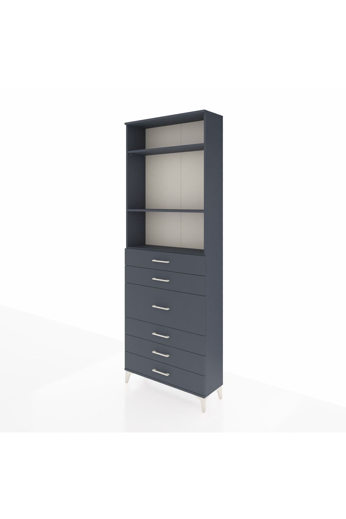Arges Dolap 3 Raflı 7 Çekmeceli 2 Kapaklı 88x30x243 - S33M068V5A