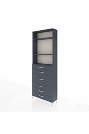 Arges Dolap 3 Raflı 7 Çekmeceli 2 Kapaklı 88x30x243 - S33M068V5A