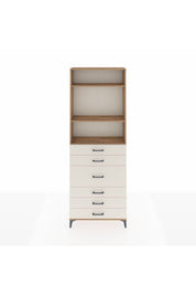 Arges Dolap 3 Raflı 7 Çekmeceli 2 Kapaklı 88x30x243 - S33M068V7A
