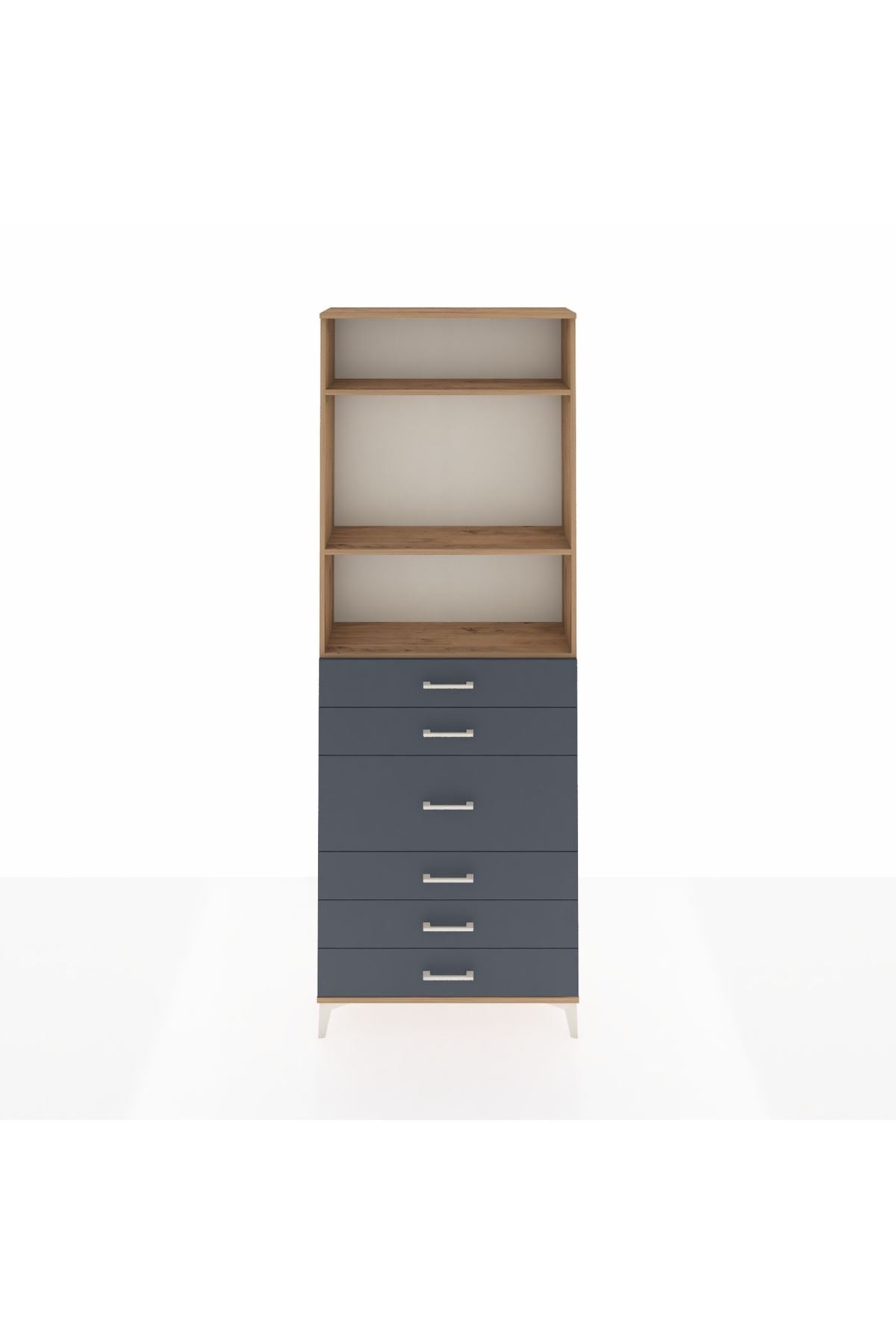 Arges Dolap 3 Raflı 7 Çekmeceli 2 Kapaklı 88x30x243 - S33M068V8A