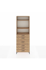 Arges Dolap 3 Raflı 7 Çekmeceli 2 Kapaklı 88x30x243 - S33M068V9A