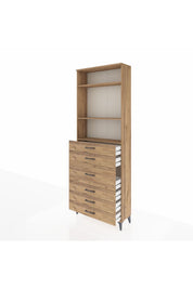 Arges Dolap 3 Raflı 7 Çekmeceli 2 Kapaklı 88x30x243 - S33M068V9A