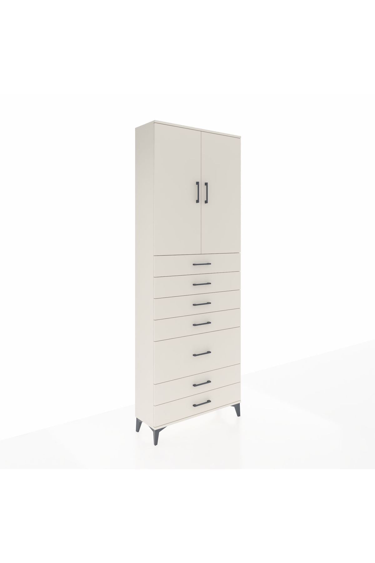 Arges Dolap 3 Raflı 5 Çekmeceli 2 Kapaklı 88x30x243 - S33M069V1A