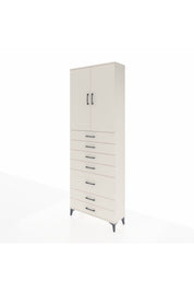 Arges Dolap 3 Raflı 5 Çekmeceli 2 Kapaklı 88x30x243 - S33M069V1A