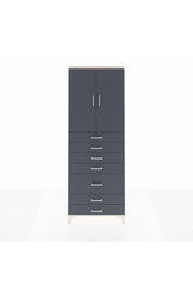 Arges Dolap 3 Raflı 5 Çekmeceli 2 Kapaklı 88x30x243 - S33M069V2A