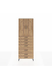 Arges Dolap 3 Raflı 5 Çekmeceli 2 Kapaklı 88x30x243 - S33M069V3A