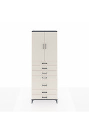 Arges Dolap 3 Raflı 5 Çekmeceli 2 Kapaklı 88x30x243 - S33M069V4A