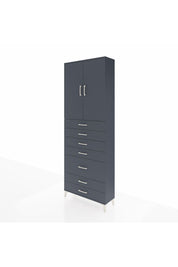 Arges Dolap 3 Raflı 5 Çekmeceli 2 Kapaklı 88x30x243 - S33M069V5A