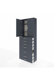 Arges Dolap 3 Raflı 5 Çekmeceli 2 Kapaklı 88x30x243 - S33M069V5A