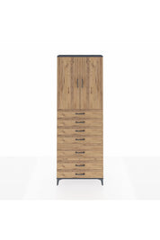 Arges Dolap 3 Raflı 5 Çekmeceli 2 Kapaklı 88x30x243 - S33M069V6A