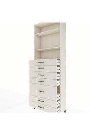 Arges Dolap 3 Raflı 7 Çekmeceli 88x30x243 - S33M070V1A