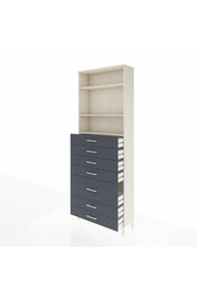 Arges Dolap 3 Raflı 7 Çekmeceli 88x30x243 - S33M070V2A