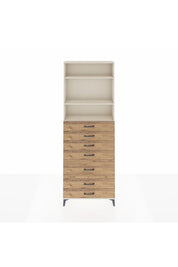 Arges Dolap 3 Raflı 7 Çekmeceli 88x30x243 - S33M070V3A