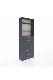 Arges Dolap 3 Raflı 7 Çekmeceli 88x30x243 - S33M070V5A