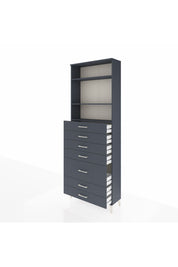 Arges Dolap 3 Raflı 7 Çekmeceli 88x30x243 - S33M070V5A