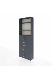 Arges Dolap 3 Raflı 7 Çekmeceli 88x30x243 - S33M070V5A