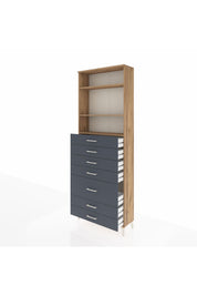 Arges Dolap 3 Raflı 7 Çekmeceli 88x30x243 - S33M070V8A
