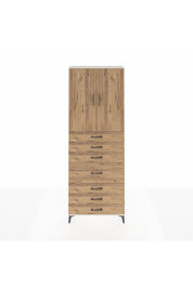 Arges Dolap 3 Raflı 7 Çekmeceli 2 Kapaklı 88x30x243 - S33M071V3A