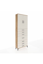 Arges Dolap 3 Raflı 7 Çekmeceli 2 Kapaklı 88x30x243 - S33M071V7A