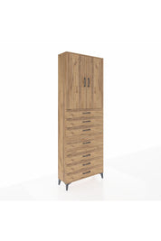 Arges Dolap 3 Raflı 7 Çekmeceli 2 Kapaklı 88x30x243 - S33M071V9A