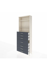 Arges Dolap 3 Raflı 7 Çekmeceli 88x30x243 - S33M072V2A