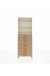 Arges Dolap 3 Raflı 7 Çekmeceli 88x30x243 - S33M072V3A