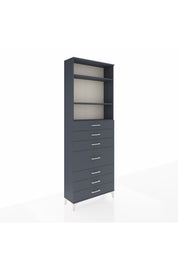 Arges Dolap 3 Raflı 7 Çekmeceli 88x30x243 - S33M072V5A