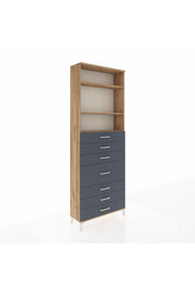 Arges Dolap 3 Raflı 7 Çekmeceli 88x30x243 - S33M072V8A