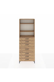 Arges Dolap 3 Raflı 7 Çekmeceli 88x30x243 - S33M072V9A