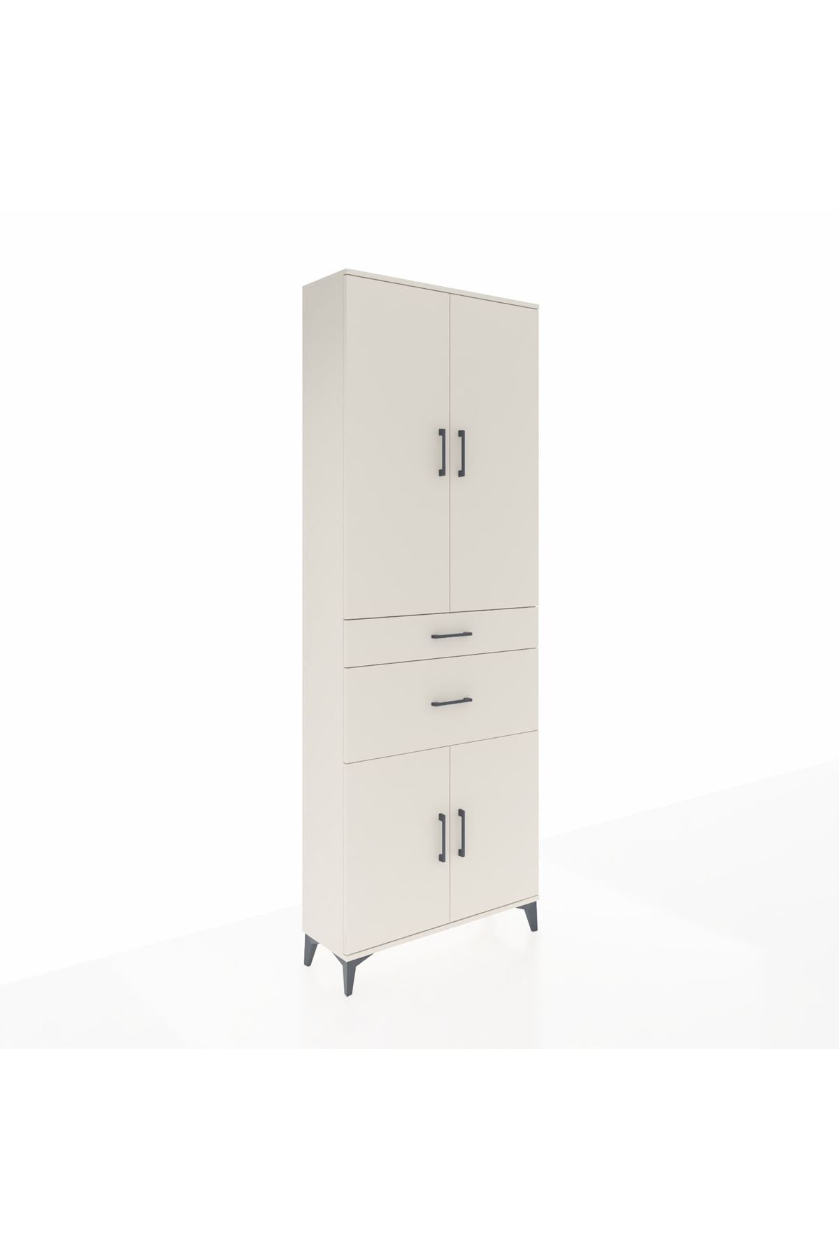 Arges Dolap 4 Raflı 2 Çekmeceli 4 Kapaklı 88x30x243 - S33M073V1A