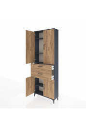 Arges Dolap 4 Raflı 2 Çekmeceli 4 Kapaklı 88x30x243 - S33M073V6A