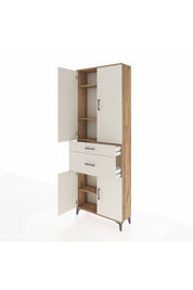 Arges Dolap 4 Raflı 2 Çekmeceli 4 Kapaklı 88x30x243 - S33M073V7A