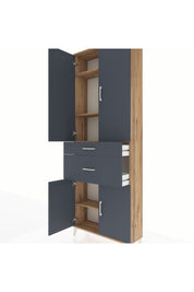 Arges Dolap 4 Raflı 2 Çekmeceli 4 Kapaklı 88x30x243 - S33M073V8A