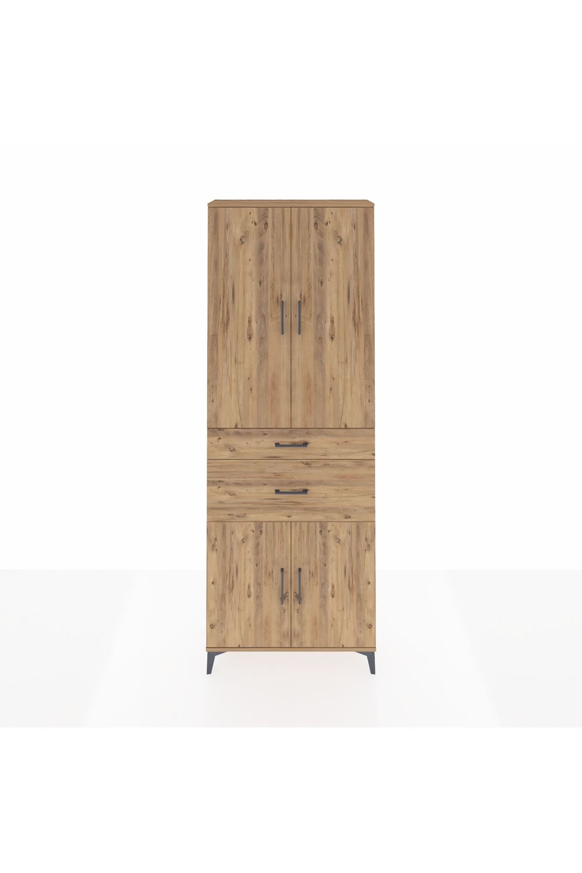 Arges Dolap 4 Raflı 2 Çekmeceli 4 Kapaklı 88x30x243 - S33M073V9A
