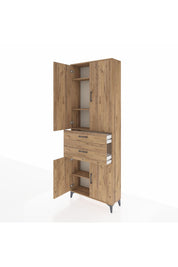Arges Dolap 4 Raflı 2 Çekmeceli 4 Kapaklı 88x30x243 - S33M073V9A