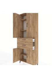 Arges Dolap 4 Raflı 2 Çekmeceli 4 Kapaklı 88x30x243 - S33M073V9A