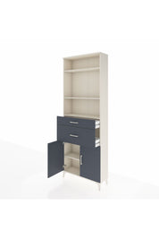 Arges Dolap 4 Raflı 2 Çekmeceli 2 Kapaklı 88x30x243 - S33M074V2A