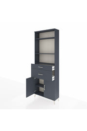 Arges Dolap 4 Raflı 2 Çekmeceli 2 Kapaklı 88x30x243 - S33M074V5A