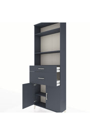 Arges Dolap 4 Raflı 2 Çekmeceli 2 Kapaklı 88x30x243 - S33M074V5A