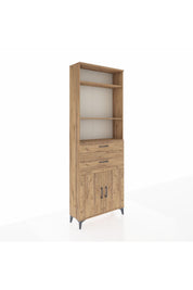 Arges Dolap 4 Raflı 2 Çekmeceli 2 Kapaklı 88x30x243 - S33M074V9A